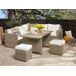 Beliani Conjunto de jardín BARDI Beliani Conjunto de jardín BARDI Blanco