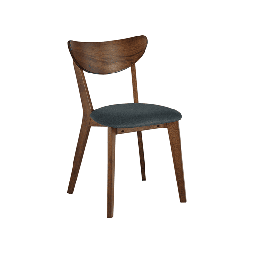 Conjunto de 2 cadeiras de jantar ERIE Madeira Cinzento