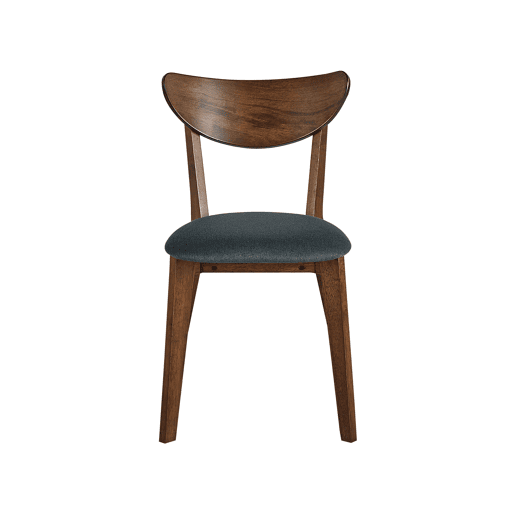 Conjunto de 2 cadeiras de jantar ERIE Madeira Cinzento