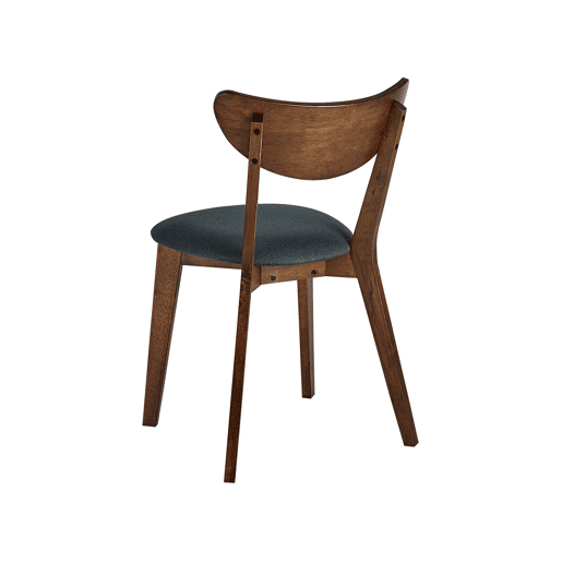 Conjunto de 2 cadeiras de jantar ERIE Madeira Cinzento