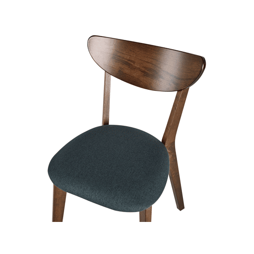 Conjunto de 2 cadeiras de jantar ERIE Madeira Cinzento