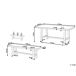 Beliani Conjunto de comedor SCANIA Beliani Conjunto de comedor SCANIA Blanco