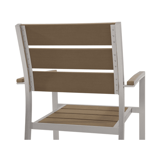 Conjunto de refeições de jardim 6 lugares VERNIO Castanho