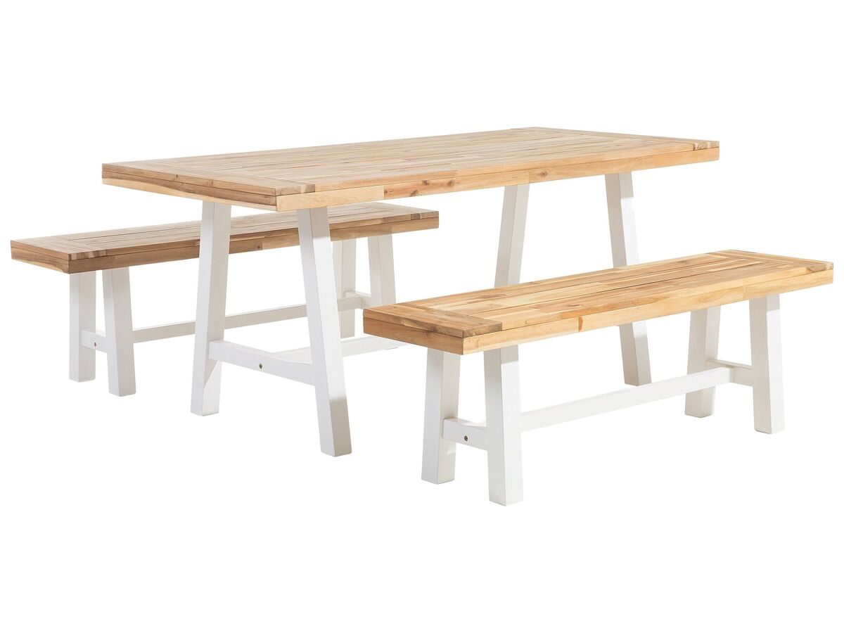 Beliani Conjunto de comedor SCANIA Blanco