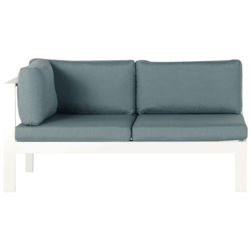 Conjunto de sofás de jardim de canto 5 lugares MESSINA à esquerda Metal Verde