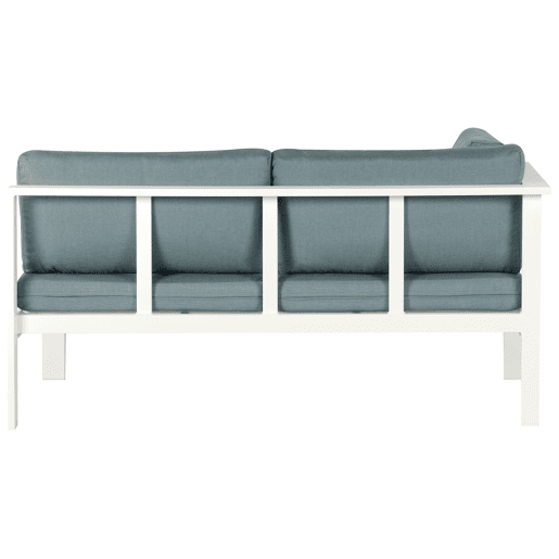 Conjunto de sofás de jardim de canto 5 lugares MESSINA à esquerda Metal Verde