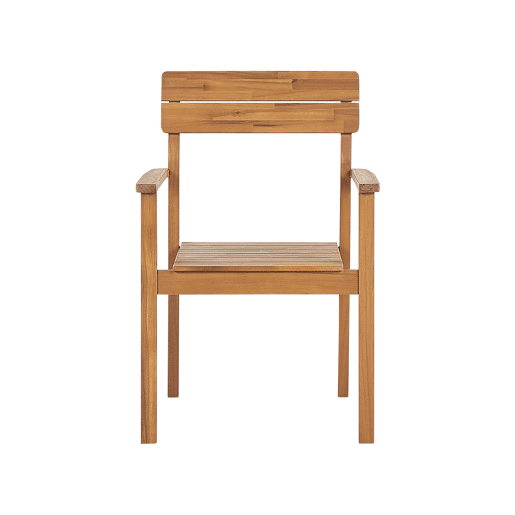 Conjunto de refeições de jardim 6 lugares FORNELLI Madeira de acácia Castanho