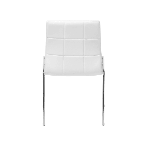 Conjunto de 2 cadeiras de jantar KIRON Pele sintética Branco