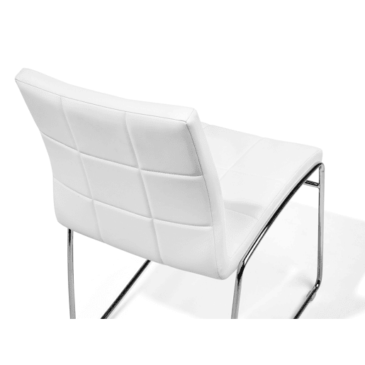 Conjunto de 2 cadeiras de jantar KIRON Pele sintética Branco