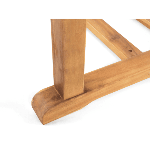 Mesa de refeição de jardim extensível JAVA 160220 cm 90 cm Madeira de acácia Castanho claro