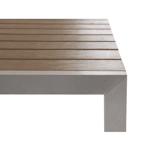 Conjunto de refeições de de jardim com bancos 6 lugares NARDO Castanho