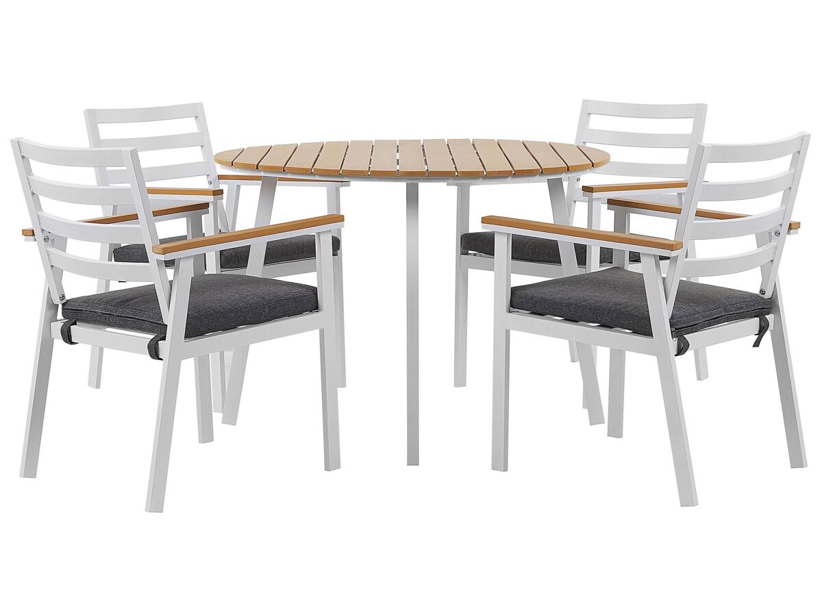 Beliani Conjunto de comedor CAVOLI Gris
