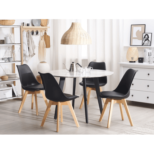 Conjunto de 2 cadeiras de jantar DAKOTA II Preto