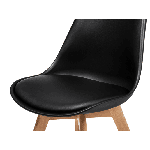 Conjunto de 2 cadeiras de jantar DAKOTA II Preto