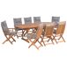 Beliani Conjunto de comedor MAUI Beliani Conjunto de comedor MAUI Marrón