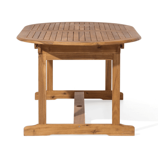 Conjunto de refeições de jardim 8 lugares MAUI com almofadas Madeira de acácia Cinzento Conjunto de refeições de jardim 8 lugares MAUI com almofadas Madeira de acácia Cinzento