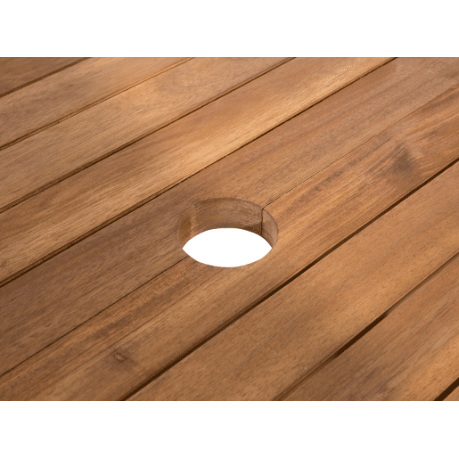 Conjunto de refeições de jardim 8 lugares MAUI com almofadas Madeira de acácia Cinzento Conjunto de refeições de jardim 8 lugares MAUI com almofadas Madeira de acácia Cinzento