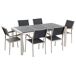 Beliani Conjunto de comedor GROSSETO Beliani Conjunto de comedor GROSSETO Grafito
