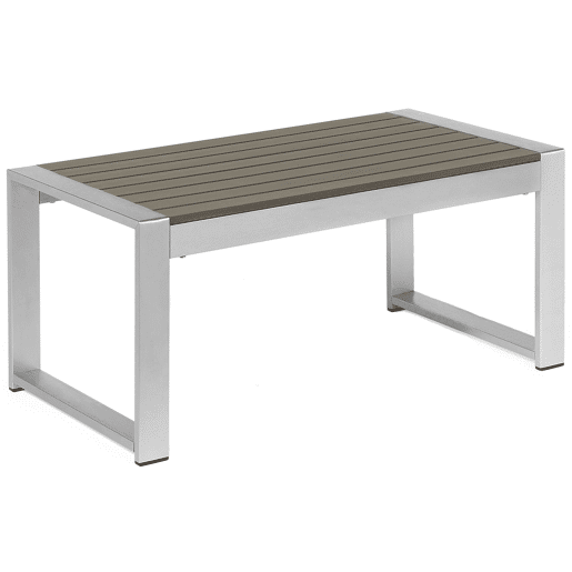 Mesa de centro de jardim SALERNO Metal Cinzento escuro