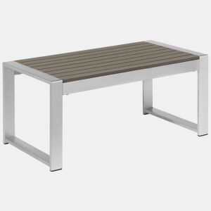 Mesa de centro de jardim SALERNO Metal Cinzento escuro