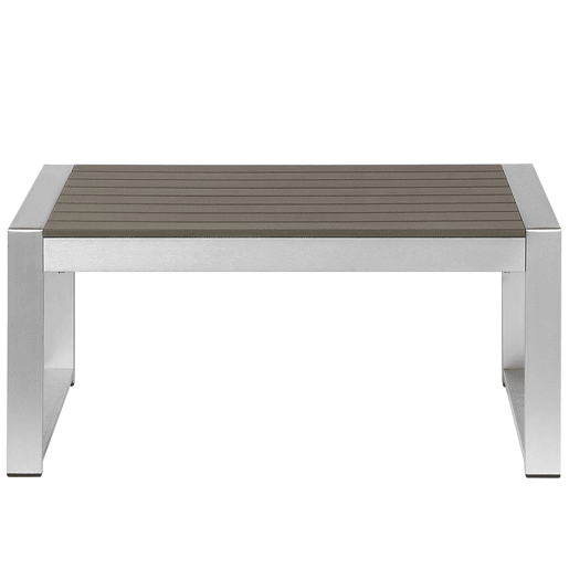 Mesa de centro de jardim SALERNO Metal Cinzento escuro