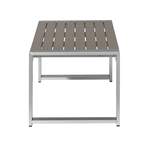 Mesa de centro de jardim SALERNO Metal Cinzento escuro