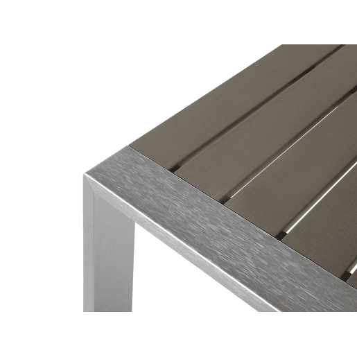 Mesa de centro de jardim SALERNO Metal Cinzento escuro