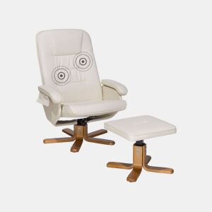 Cadeira de massagem RELAXPRO Pele sintética Creme
