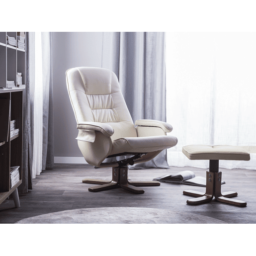 Cadeira de massagem RELAXPRO Pele sintética Creme