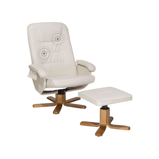 Cadeira de massagem RELAXPRO Pele sintética Creme