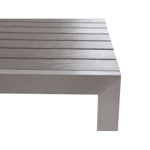 Conjunto de refeições de de jardim com bancos 6 lugares NARDO Cinzento