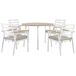 Beliani Conjunto de comedor CAVOLI Beliani Conjunto de comedor CAVOLI Beige