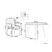 Beliani Conjunto de comedor CAVOLI Beliani Conjunto de comedor CAVOLI Beige