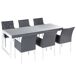 Beliani Conjunto de comedor BACOLI Beliani Conjunto de comedor BACOLI Blanco/ Beige