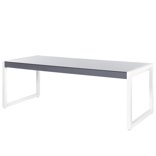 Conjunto de refeições de jardim 6 lugares BACOLI com almofadas Metal Cinzento