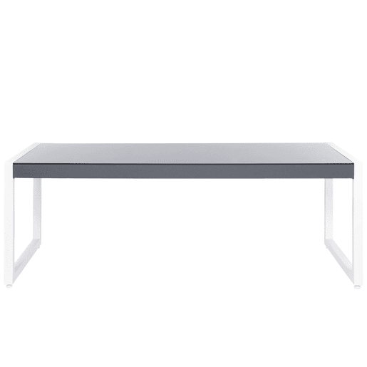 Conjunto de refeições de jardim 6 lugares BACOLI com almofadas Metal Cinzento