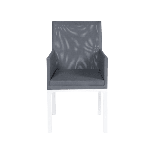 Conjunto de refeições de jardim 6 lugares BACOLI com almofadas Metal Cinzento