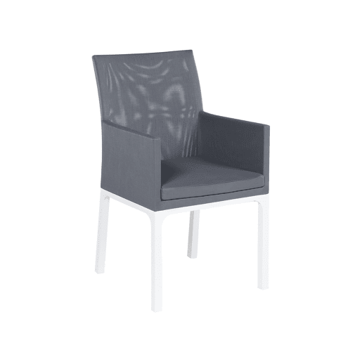 Conjunto de refeições de jardim 6 lugares BACOLI com almofadas Metal Cinzento