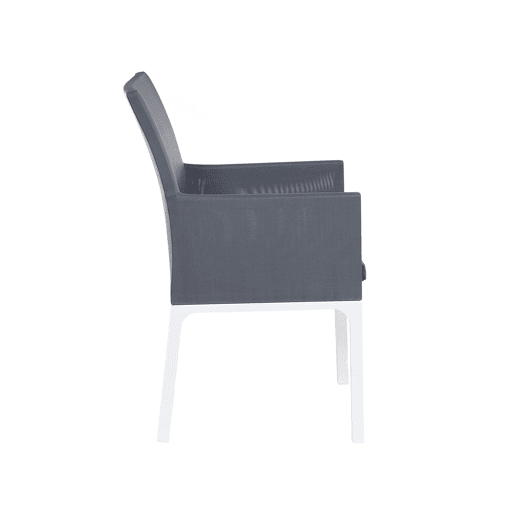 Conjunto de refeições de jardim 6 lugares BACOLI com almofadas Metal Cinzento