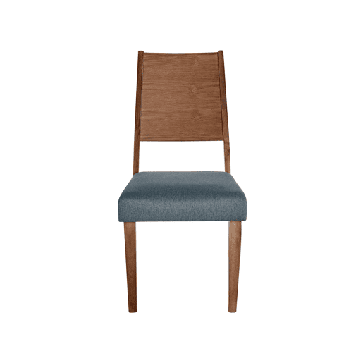 Conjunto de 2 cadeiras de jantar ELMIRA Madeira Cinzento