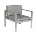 Beliani Silla de jardín SALERNO Beliani Silla de jardín SALERNO Gris Claro