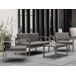 Beliani Silla de jardín SALERNO Beliani Silla de jardín SALERNO Gris Claro