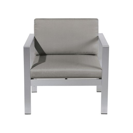 Poltrona de jardim SALERNO Metal Cinzento escuro