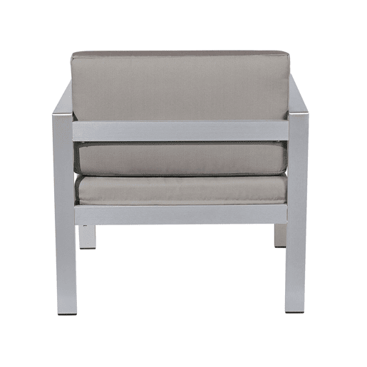 Poltrona de jardim SALERNO Metal Cinzento escuro