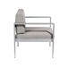 Beliani Silla de jardín SALERNO Beliani Silla de jardín SALERNO Gris Claro