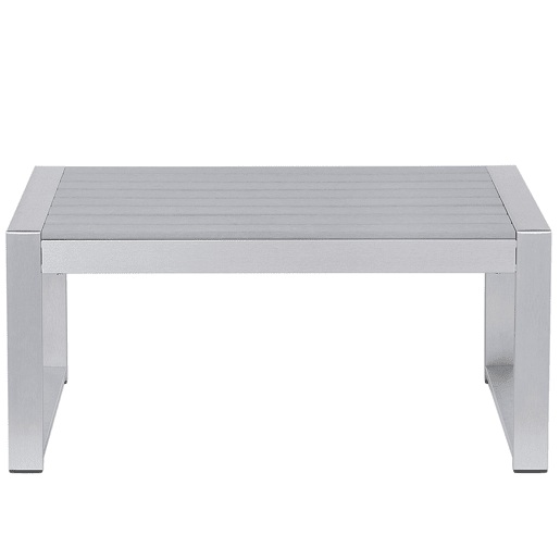 Mesa de centro de jardim SALERNO Metal Cinzento claro