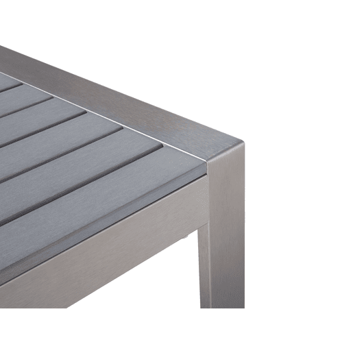 Mesa de centro de jardim SALERNO Metal Cinzento claro