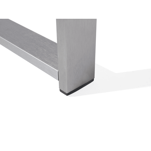 Mesa de centro de jardim SALERNO Metal Cinzento claro