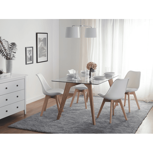 Conjunto de 2 cadeiras de jantar DAKOTA II Branco