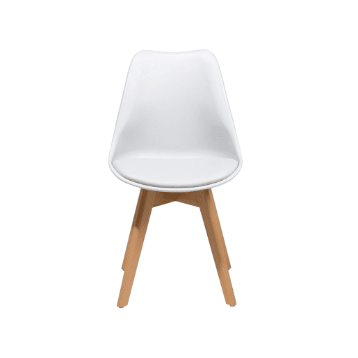 Conjunto de 2 cadeiras de jantar DAKOTA II Branco